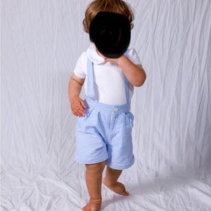 Polo by Ralph Lauren Blue and White Striped Kids Shirt